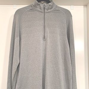 Men’s Lululemon Metal Vent Tech 1/2 zip size Large